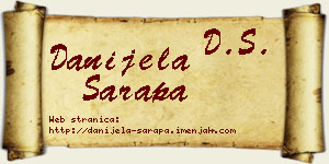 Danijela Sarapa vizit kartica